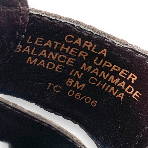 Vintage LIZ CLAIBORNE leather studded platform mules - Picture 6 of 12